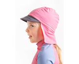 Unuo, Dětská kšiltovka s plachetkou a UV ochranou 50+, Růžová Velikost: S (45-48 cm)