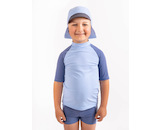 Unuo, Dětská kšiltovka s plachetkou a UV ochranou 50+, Sv. Modrá Velikost: S (45-48 cm)