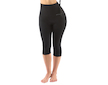 GINA dámské Capri s vysokým pasem sportovní, bezešvé, klasické, jednobarevné ECO Bamboo Sport 95038P  - černá  L/XL - černá