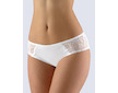 GINA dámské kalhotky francouzské, šité, bokové, s krajkou, jednobarevné La Femme 2 14138P  - bílá  46/48 - Bílá