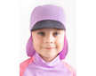Unuo, Dětská kšiltovka s plachetkou a UV ochranou 50+, Lila Velikost: S (45-48 cm) - Lila