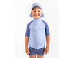 Unuo, Dětská kšiltovka s plachetkou a UV ochranou 50+, Sv. Modrá Velikost: S (45-48 cm) - Sv. Modrá